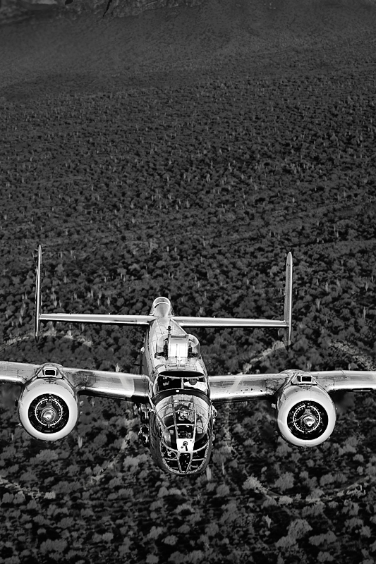 B-25 Mitchell - {quote}Maid in the Shade{quote},Image no: 12-003961.bw NOT FOR SALE - CAF Arizona Wing have copyright to B-25 {quote}Maid in the Shade{quote}