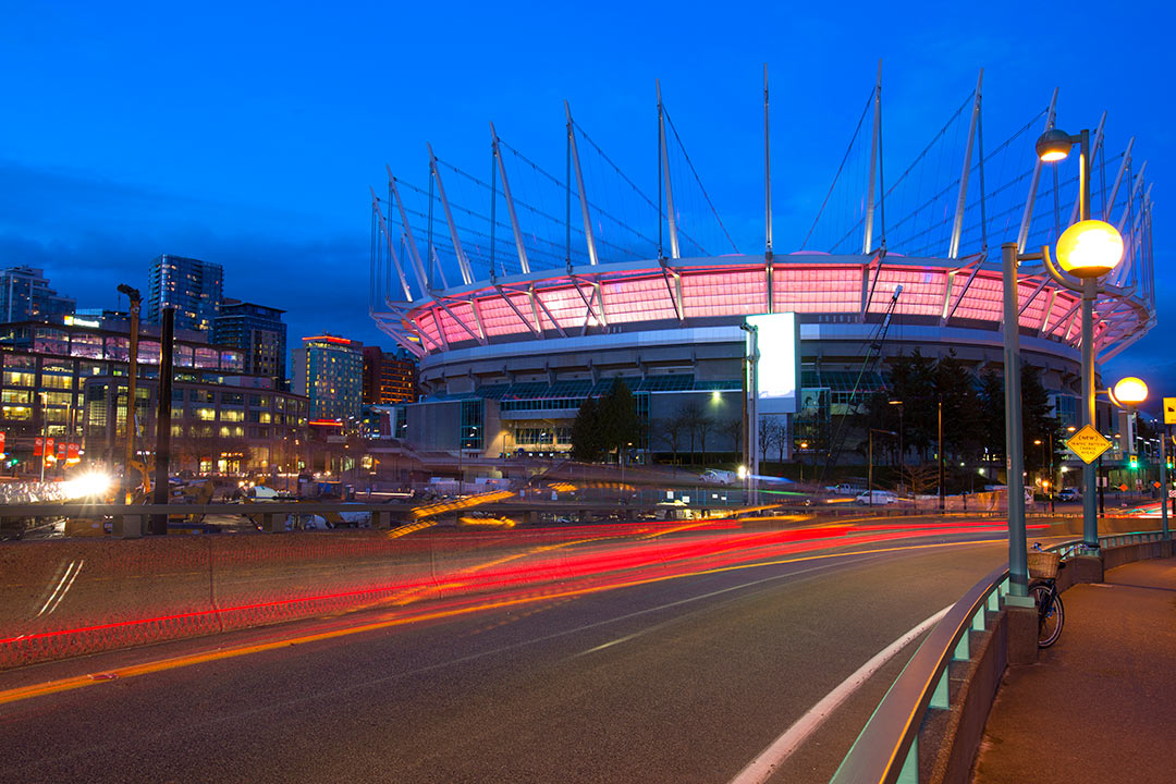 BC Place is a multi-purpose stadium located at the north side of False Creek, in Vancouver, British Columbia, Canada.