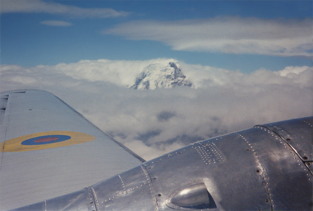 In flight - Ecuador