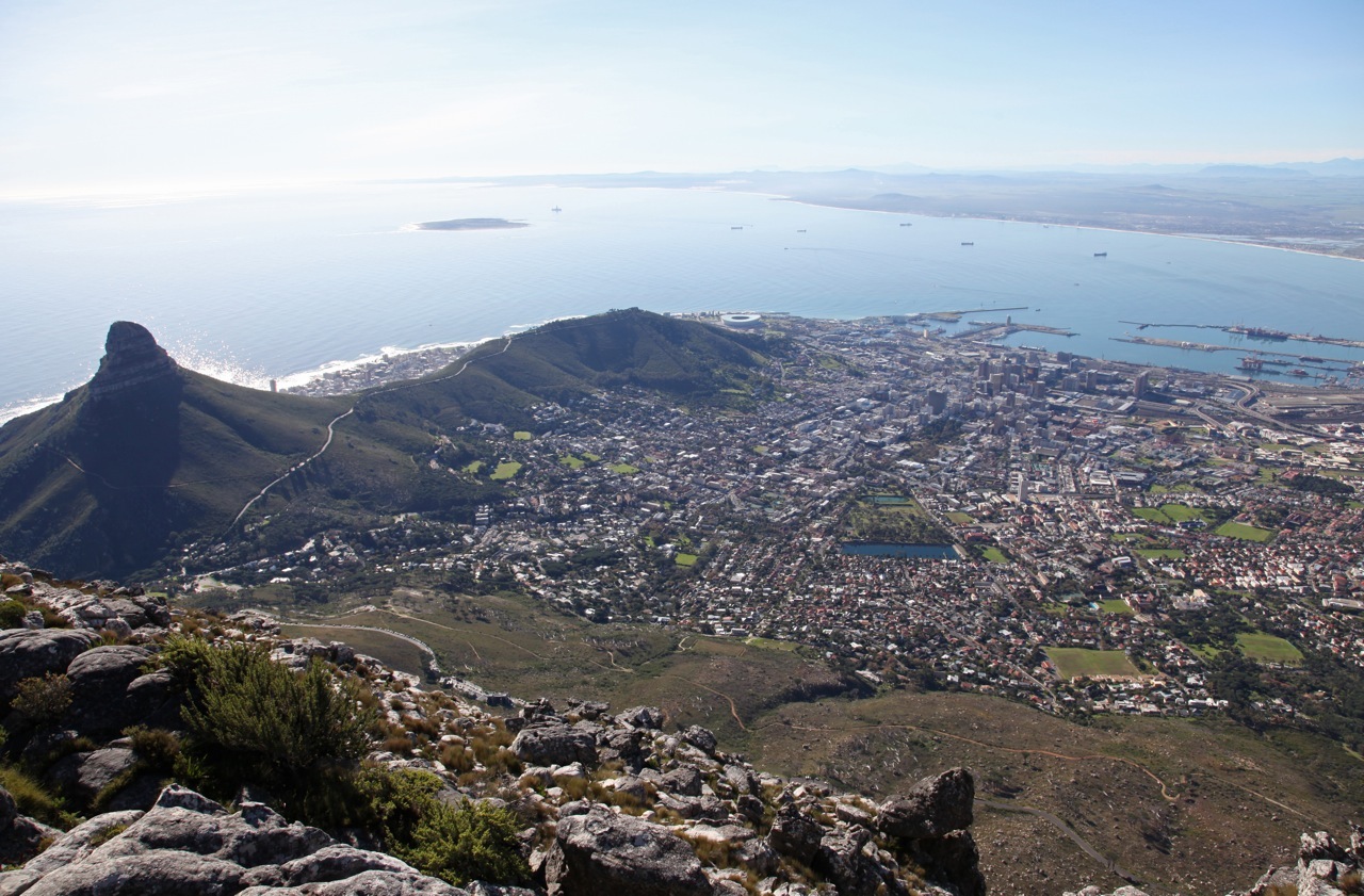View from Table Mountain - Cape Town, South Africa