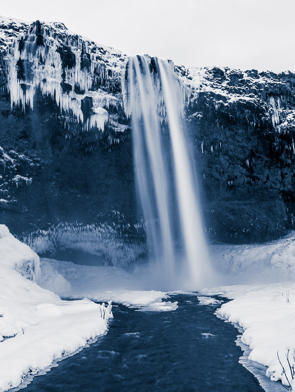 Seljalandsfoss waterfall in Iceland.