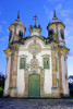 The Church of Saõ Francisco de Assis, begun in 1766, in Ouro Preto, Minas Gerais.