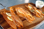 The salmon plate at Tweed Restaurant in Philadelphia.