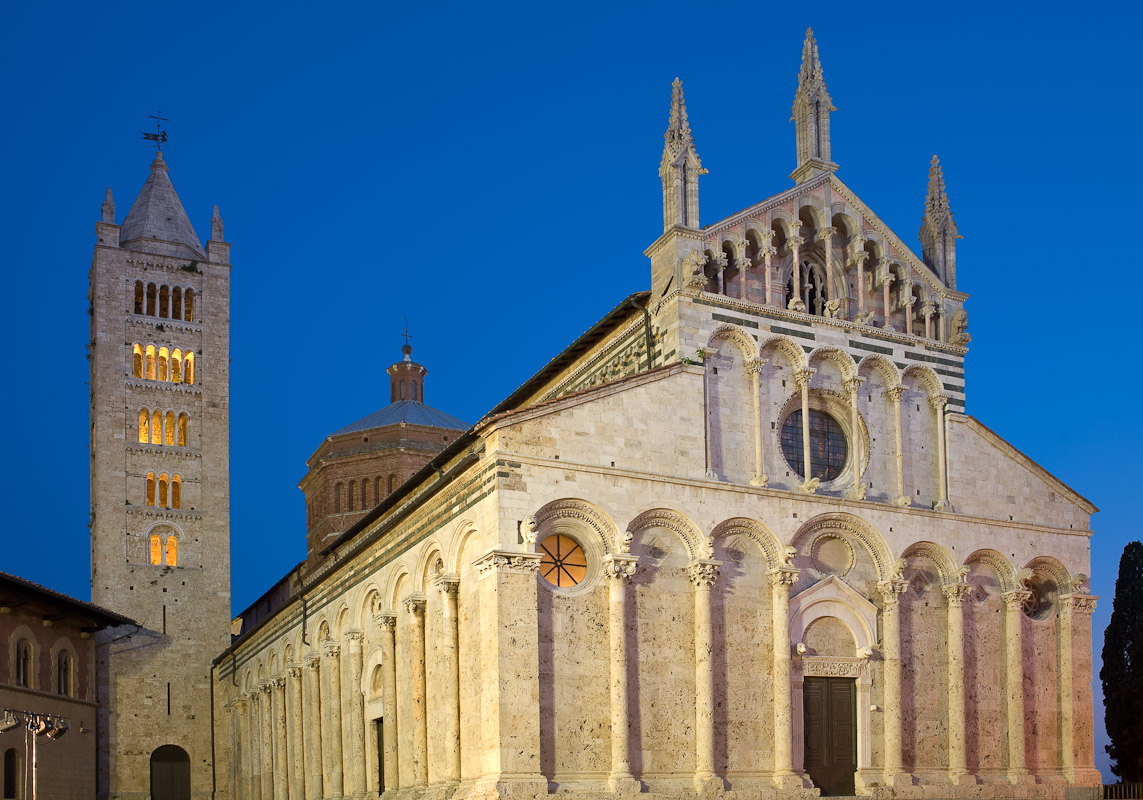 San Cerbone Cathedral in Massa Marittima, Tuscany. 