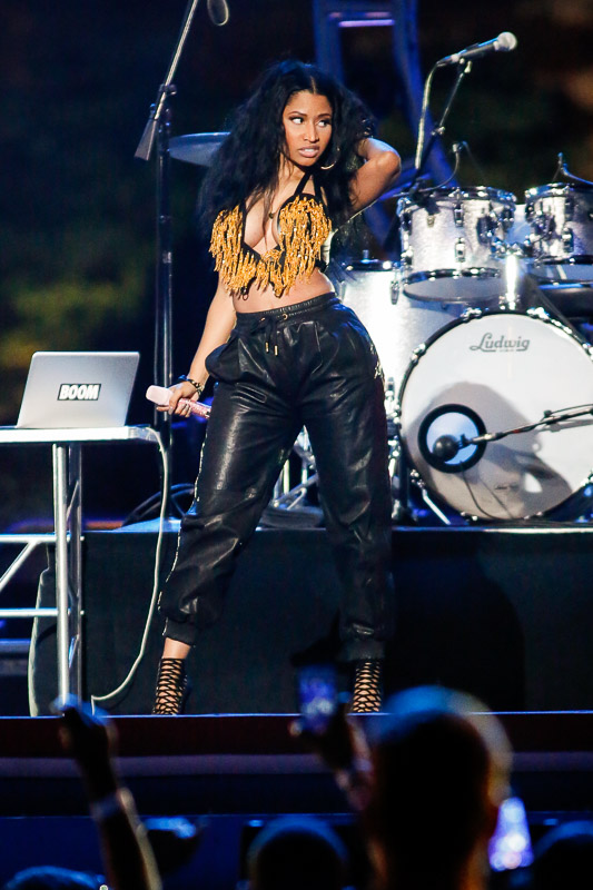 Nicki Minaj performs at the Philly 4th of July Jam in Philadelphia.