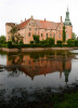 Vittskövle Castle, a Renaissance castle erected by Jens Brahe in the 16th century in Vittskövle, Sweden.