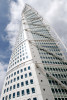 Turning Torso, a 54-storey residential tower in Malmö, Sweden, designed by Spanish architect Santiago Calatrava.