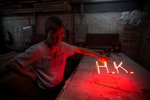 Lau Wan, One of the last remaining neon glass makers of Hong Kong.