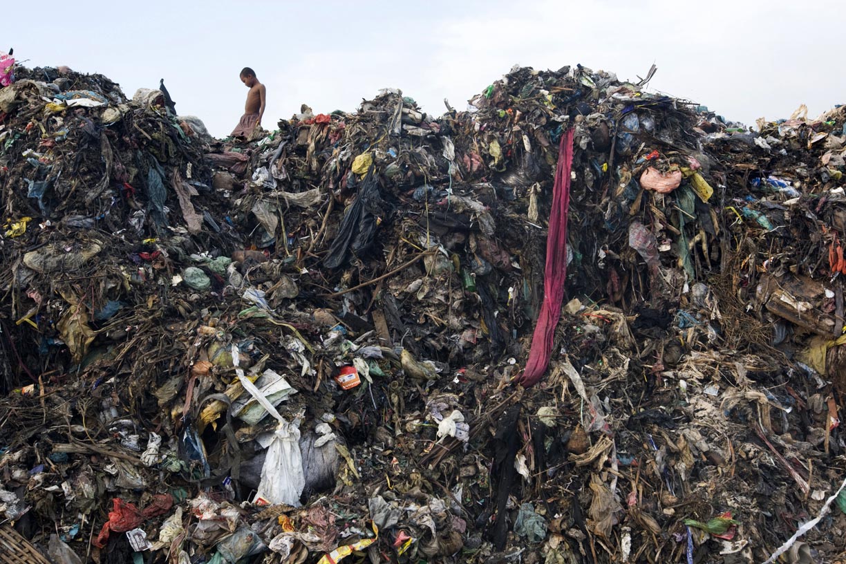 Stung Meanchey Municipal Waste Dump ('Smokey Mountain') in Phnom Penh, Cambodia.