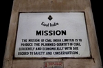 Coal India signage is displayed outside an office in Kolkata. 