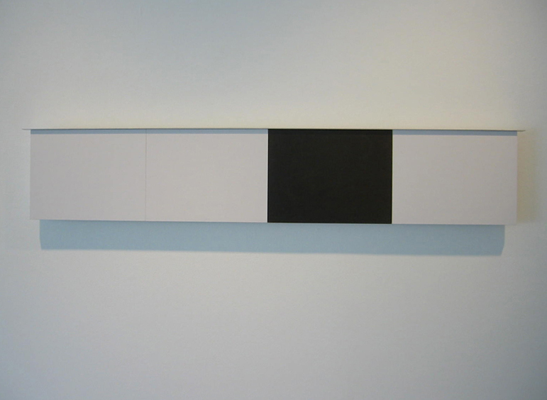 Enamel, Graphite on MDF with Aluminum12 X 56 X 2 in.