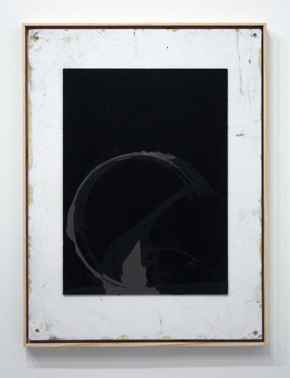 Seth AdelsbergerUntitled (Void) / 2010 / found panel on reversed real estate sign / 25 x 19{quote}