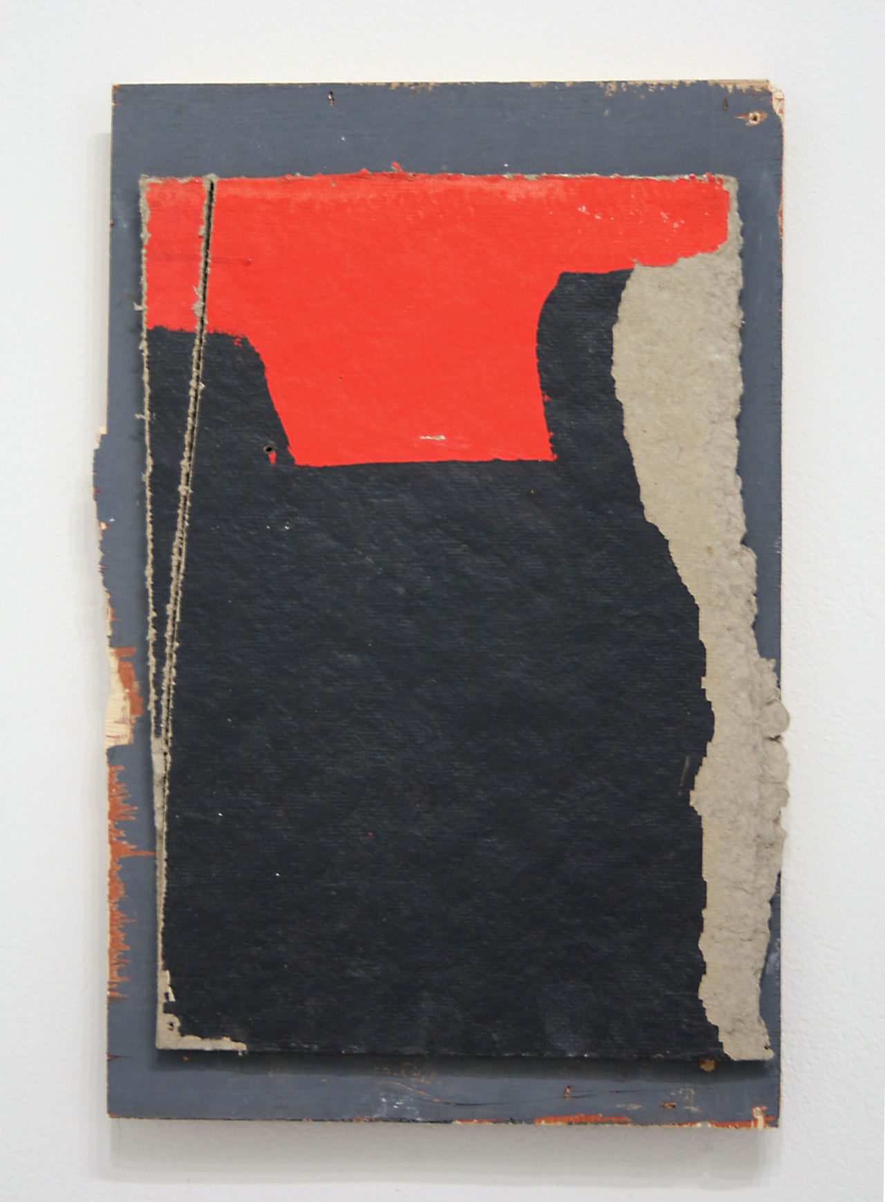 Seth AdelsbergerUntitled (Monk) / 2011found Homosote with paint and found panel on panel / 15 x 11{quote}
