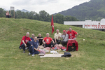 Members of the Association of Anti-Fascists and WWII veterans in Zenica, a pro-Yugoslav group, attend the 75th anniversary of the WWII Battle of Neretva in Jablanica, Bosnia and Herzegovina, May 5, 2018. 