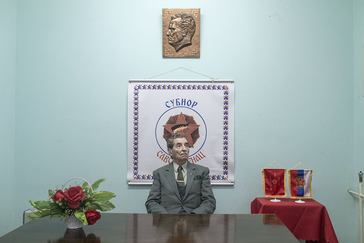 Zdenko Duplancic, a Yugoslav, a retired Yugoslav Air Force colonel and Yugoslav diplomat, poses for a photograph in his office, Belgrade, Serbia, Feb. 28, 2019. Duplancic, when asked about his feelings on the breakup of Yugoslavia, exclaimed after a sigh: 'We were a beautiful country.'