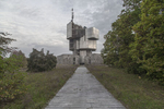 The monument to the Uprising of the People of Kordun and Banija stands in disrepair on Mt. Petrova Gora, Croatia, Oct. 16, 2018. The monument, completed in 1981, was built to commemorate the ethnic Serb uprising against the Nazi puppet state established in Croatia and Bosnia during WWII. During and after the Yugoslav wars, the structure was damaged, looted and fell into disrepair, now serving as a base for a GSM antenna.