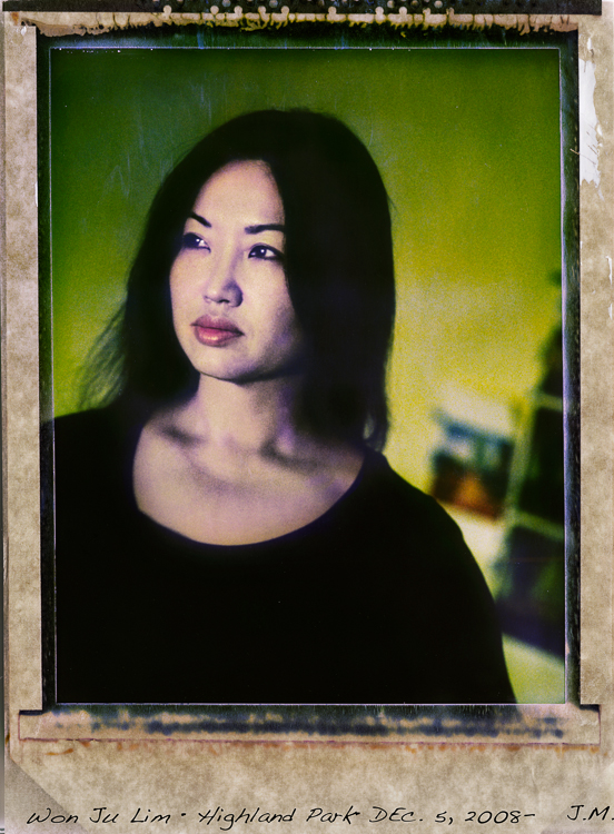 Won Ju Lim in her Silver Lake studio, 2008. original T-79 Polaroid photograph, unique. 