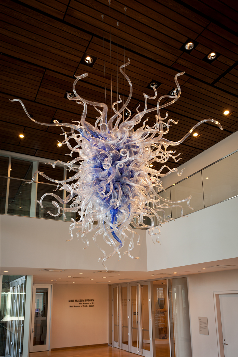 Dale Chihuly - Royal Blue Mint Chandelier