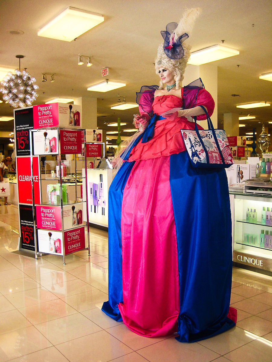 Marie Antoinette in Pink and Blue