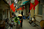 Flags Displayed for Tet New Year