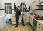 Photographer Yvonne Venegas and cinematographer Gregory Allen in their kitchen in la del Valle, Mexico City. 