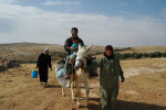 Family in Qawawis in the Hebron Hills