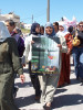 Palestinian, International, and Israeli women demonstrating against the construction of the wall.