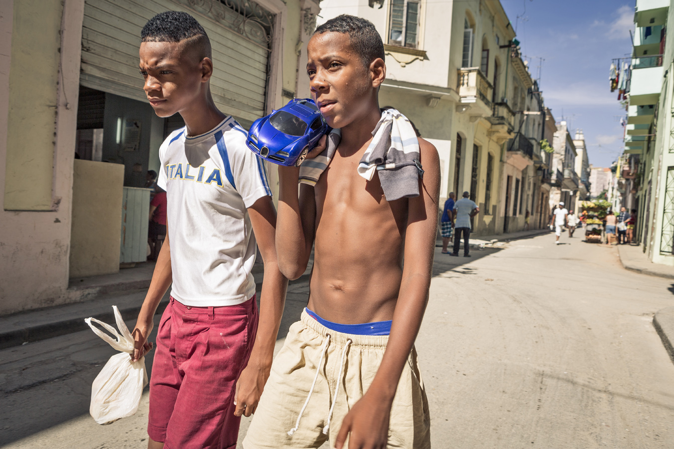 kids on the street in Havana
