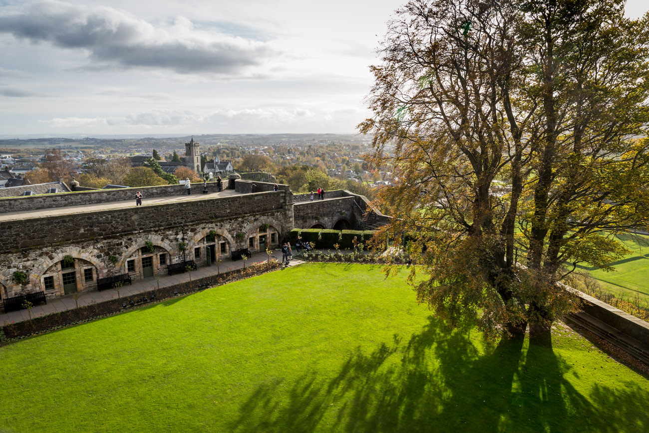 Historic Scotland  - Stirling Castle garden