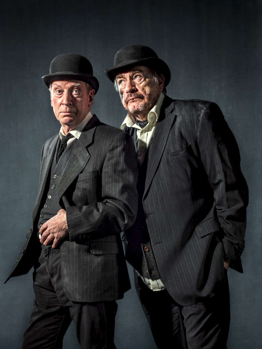 Poster and publicity image for Lyceum Theatre production of Waiting for Godot with Bill Paterson and Brian Cox 
