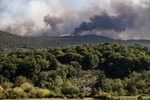 Fire above Renče, 17. 7. 2022