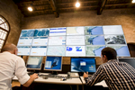 The MOSE project control room is where scientists will monitor weather, predict high tides well ahead, issue warnings and operate the gates. It is located in Venice Arsenal and allows scientists to monitor the entire lagoon from Jesolo to Chioggia.