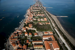 The murazzi wall runs the entire length of the Pellestrina barrier island, and a part of Lido island further north. Furthermore, the entire sea coast has been reinforced.