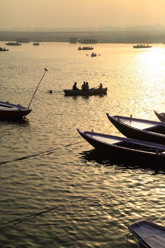 Sunrise over the Ganges Varanasi, India