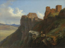 Louise-JosÃ©phine Sarazin de Belmont (French, 1790 - 1870 ), View of the Castello di San Giuliano, near Trapani, Sicily, c. 1824/1826, oil on canvas, Gift of Frank Anderson Trapp