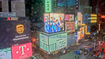 Times Square, New York, New York. April 25, 2020, 8:28:14 PM PST