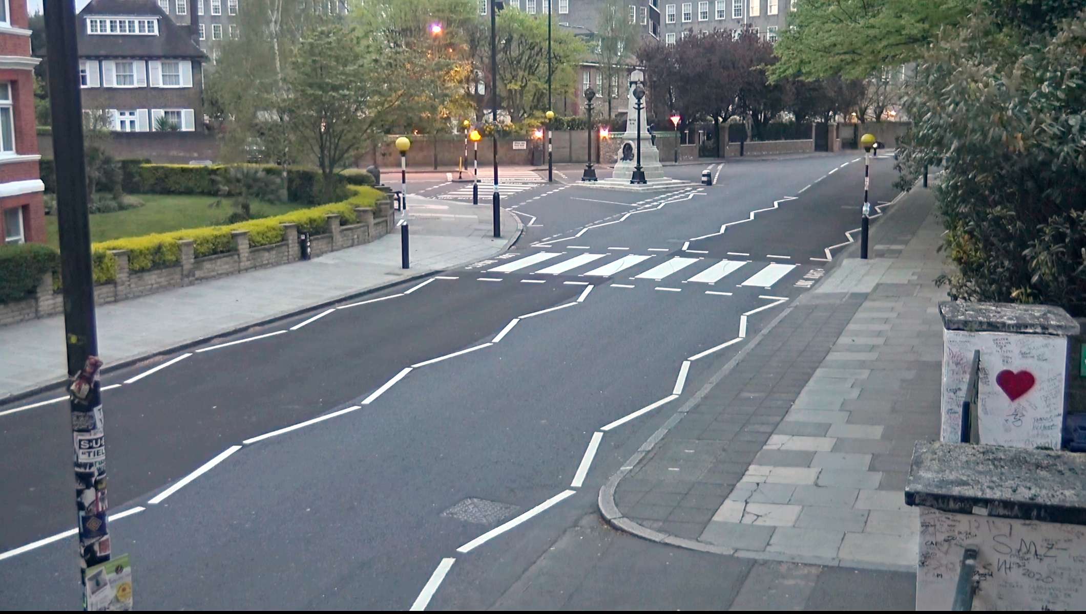Abby Road, London, England. April 12, 2020, 10:00:39 PM PST