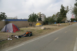 Some residents of the encampment preferred to live in single tents, with more space around them, than other residents who shared compounds.