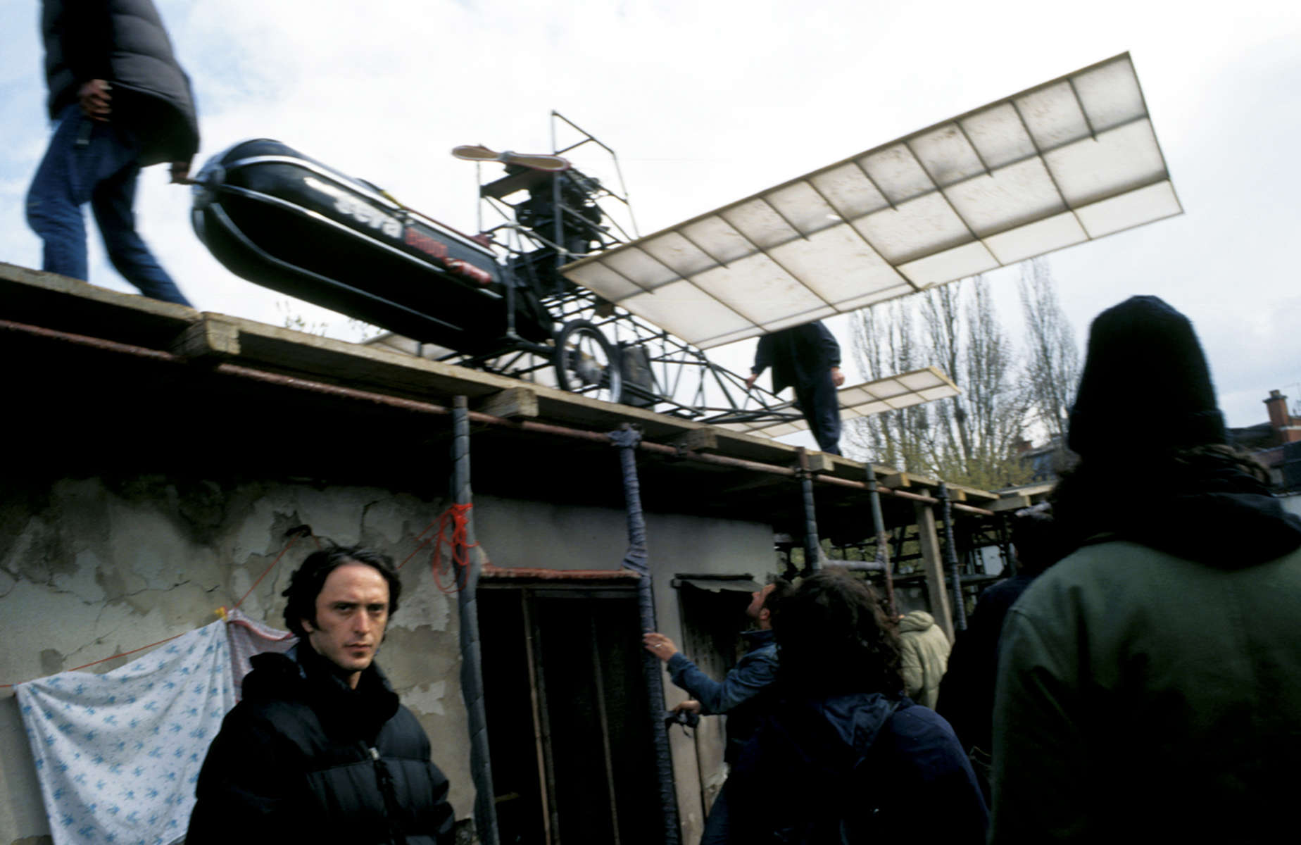 The film set of director Benjamin Filopovic\'s feature film, \{quote}Well-Tempered Corpses,\{quote} a black comedy scheduled for 2005 release. Bosnia\'s film industry has been thriving in recent years, with many directors making films with war-related themes. April 2004.