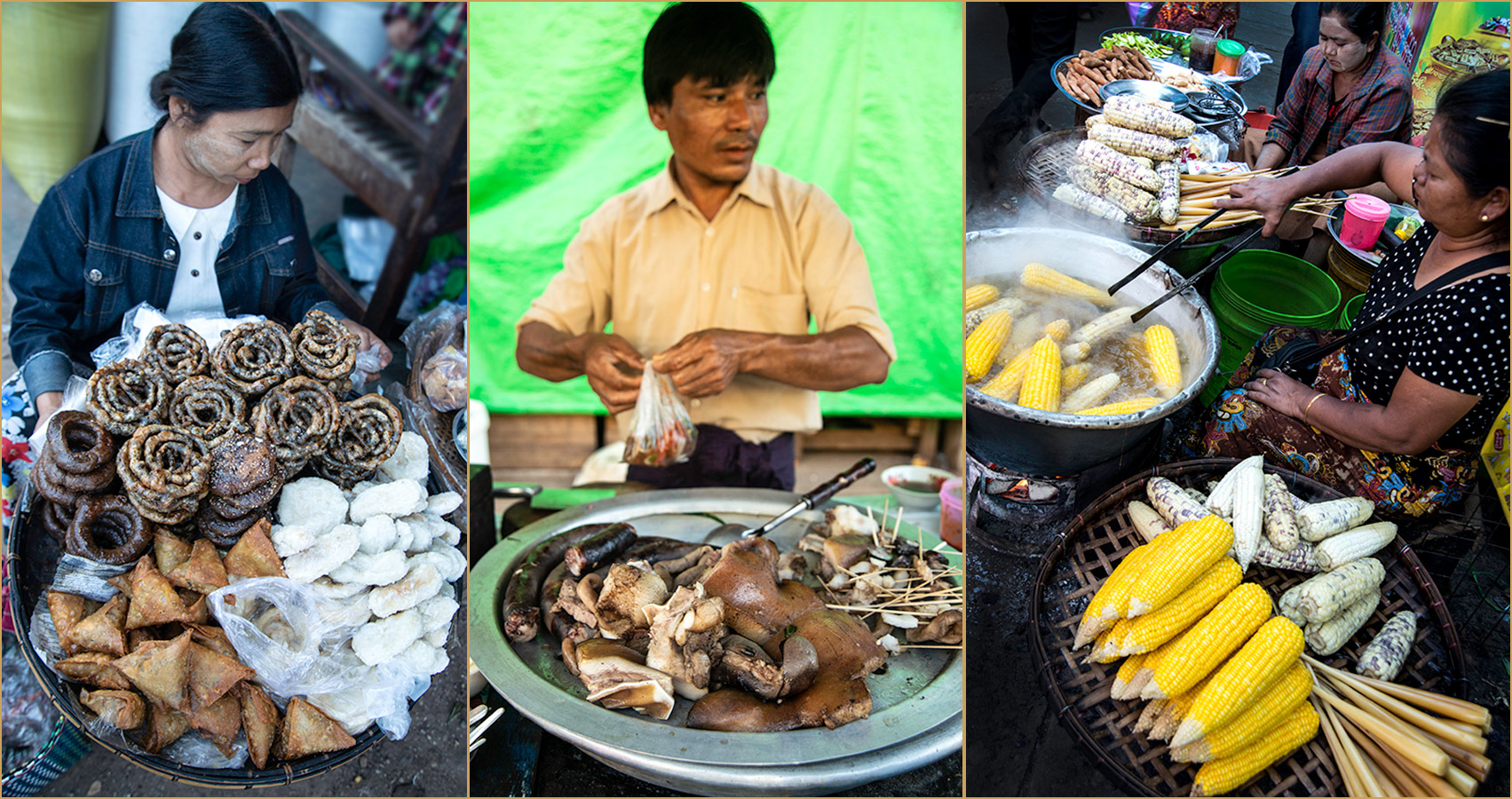 Myanmar: Street food vendors