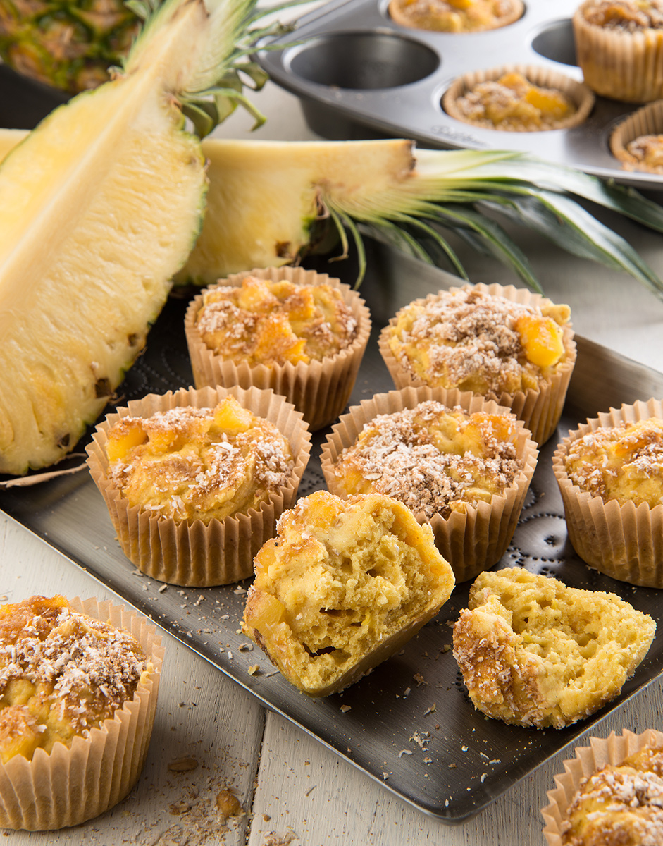 Tropical-Pine-ginger-muffins