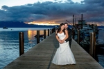 With the azure waters of the lake as their backdrop and the crisp mountain air as witness, their ceremony was a picturesque moment of love and connection. Surrounded by the serene beauty of nature, their wedding in Tahoe was an intimate and unforgettable celebration of their commitment to one another.