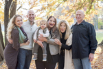 Fall family portraits at park in New Jersey