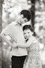 siblings showing love for one another during family portrait session in New Jersey