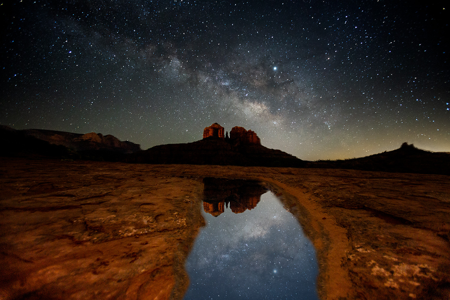 Milky Way Cathedral Rock Sedona: Southwest: Photography By Tony Alden