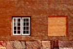 Windows on Brick Wall