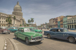 capital building in Havana with old cars