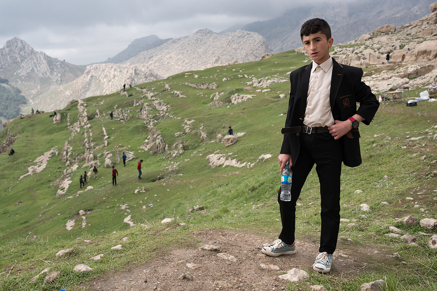 A Kurdish boy above the Zanta valley.  