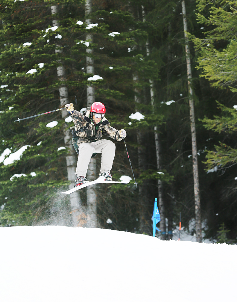 Skier-over-jump-11x14
