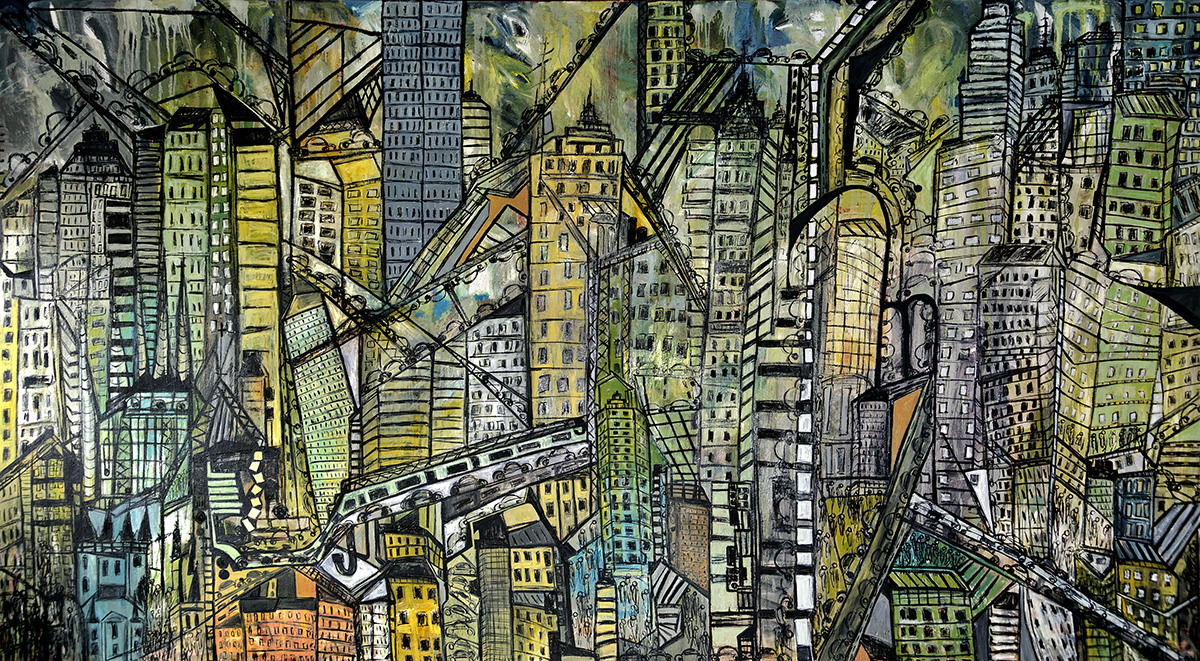 City-of-the-World-168x108-Oil-on-LInwn-2011